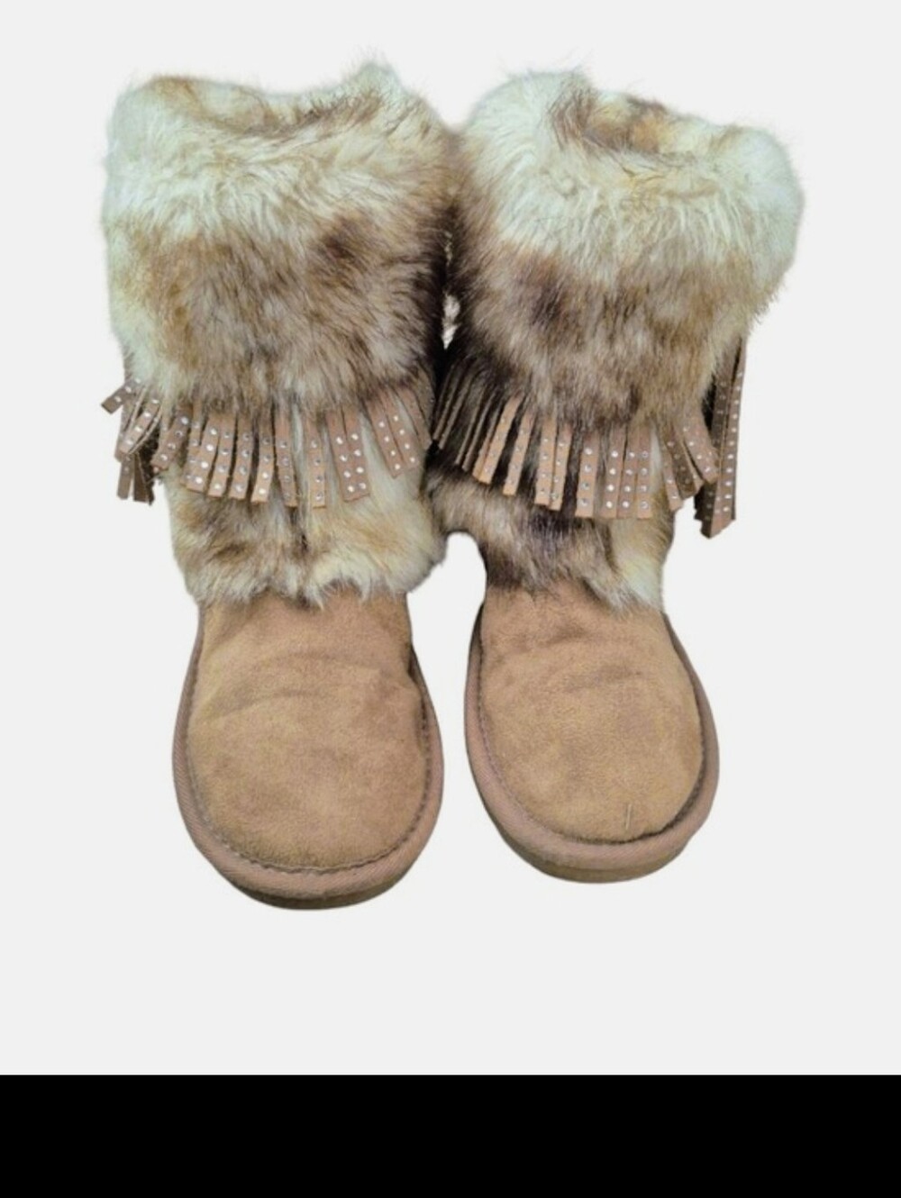 Justice Womens Size 6 Faux Fur Boors